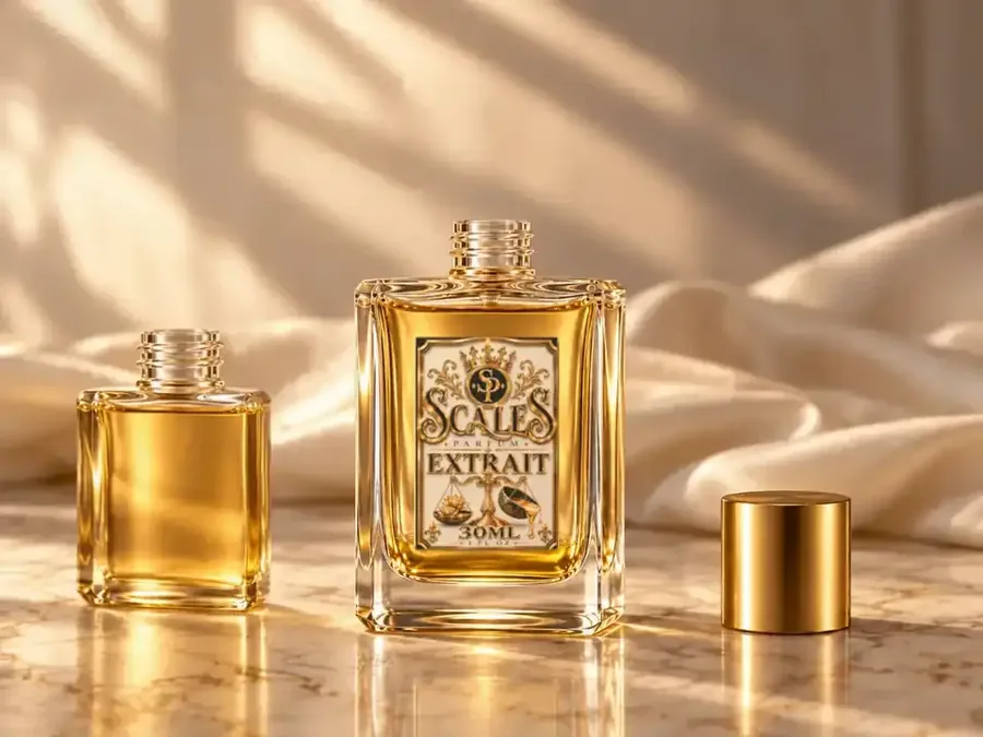 Forever Bottle returned full on marble, gold cap beside it